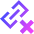 Link Chain Delete Cross Icon from Sharp Gradient Set