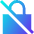Disabled Padlock Icon from Sharp Gradient Set