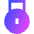 Padlock Circle 1 Icon from Sharp Gradient Set