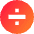 Division Circle Icon from Sharp Gradient Set