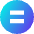Equal Sign Circle Icon from Sharp Gradient Set