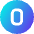 Number Zero Circle Icon from Sharp Gradient Set