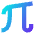 Pi Symbol Icon from Sharp Gradient Set