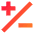 Plus Minus 1 Icon from Sharp Gradient Set