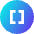 Square Brackets Circle Icon from Sharp Gradient Set