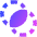Pathfinder Circle Intersect Icon from Sharp Gradient Set