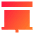 Projector Screen Icon from Sharp Gradient Set