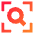 Search Visual Icon from Sharp Gradient Set