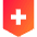 Shield Cross Icon from Sharp Gradient Set