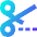 Cut Icon from Sharp Gradient Set