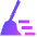 Clean Broom Wipe Icon from Sharp Gradient Set