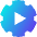 Cog Automation Icon from Sharp Gradient Set