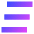 Hamburger Menu 3 Icon from Sharp Gradient Set