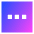 Horizontal Menu Square Icon from Sharp Gradient Set