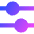 Horizontal Slider 4 Icon from Sharp Gradient Set