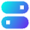 Horizontal Toggle Button Icon from Sharp Gradient Set
