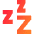 Sleep Icon from Sharp Gradient Set