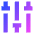 Vertical Slider 3 Icon from Sharp Gradient Set