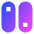 Vertical Toggle Button Icon from Sharp Gradient Set