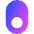 Vertical Toggle Button Single Bottom Icon from Sharp Gradient Set