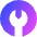Wrench Circle Icon from Sharp Gradient Set