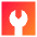 Wrench Square Icon from Sharp Gradient Set