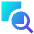 Zoom Document Icon from Sharp Gradient Set