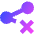Share Link Disabled Icon from Sharp Gradient Set