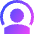 User Podcast Icon from Sharp Gradient Set