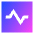 Wave Signal Square Icon from Sharp Gradient Set