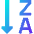 Descending Alphabetical Order Icon from Sharp Gradient Set