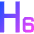 Heading 6 Paragraph Styles Heading Icon from Sharp Gradient Set