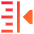 Indent Right Icon from Sharp Gradient Set