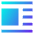 Insert Center Left 1 Icon from Sharp Gradient Set
