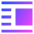 Insert Center Right 1 Icon from Sharp Gradient Set