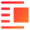 Insert Center Right 2 Icon from Sharp Gradient Set