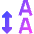 Line Spacing Icon from Sharp Gradient Set