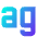 Lowercase Icon from Sharp Gradient Set