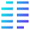 Paragraph Column Icon from Sharp Gradient Set