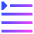 Paragraph Indent First Line Icon from Sharp Gradient Set