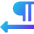 Paragraph Right To Left Icon from Sharp Gradient Set