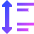 Paragraph Spacing Icon from Sharp Gradient Set