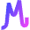 Script Font Icon from Sharp Gradient Set