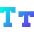 Small Caps Icon from Sharp Gradient Set