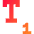 Subscript 2 Icon from Sharp Gradient Set