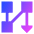 Text Flow Columns Icon from Sharp Gradient Set