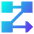 Text Flow Rows Icon from Sharp Gradient Set