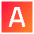 Text Square Icon from Sharp Gradient Set