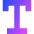 Text Style Icon from Sharp Gradient Set