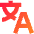 Translate Text Icon from Sharp Gradient Set